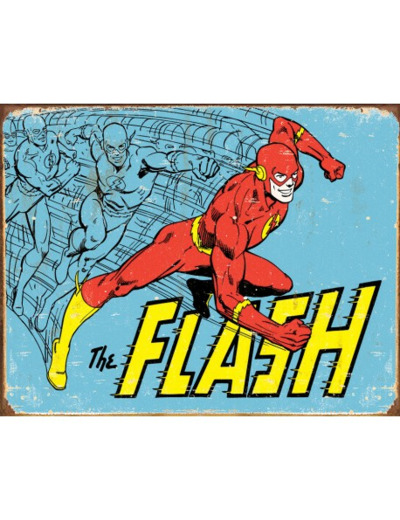 Plaque métal Super Hero - The Flash - 40 x 30.