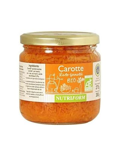 Carottes rapees 275g ne Nutriform