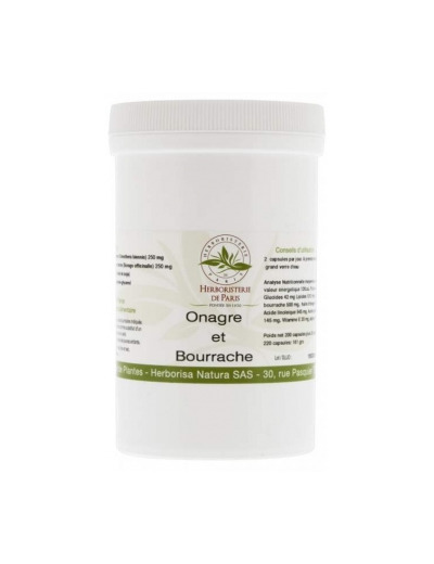 ONAGRE BOURRACHE VITAMINE E 220 CAPSULES