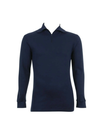 Chemise col zip marine (second choix)