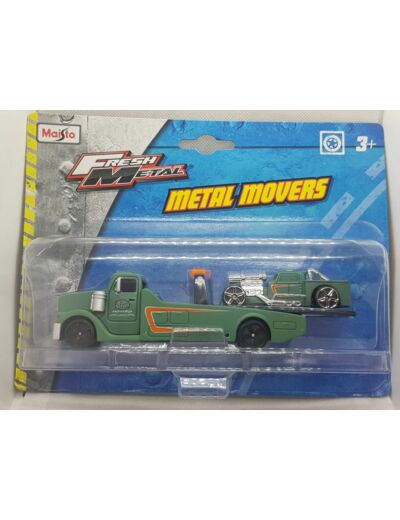 MAISTO METAL MOVERS DEPANNEUSE ET VOITURE VERT