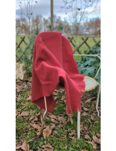 Plaid DOUCEUR - Rouge grenade