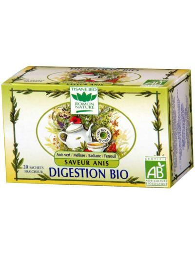 TISANE DIGESTION SAVEUR ANIS 20X1,6G Romon Nature