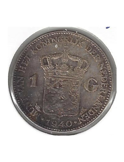 PAYS-BAS HOLLANDE 1 GULDEN 1940 TTB