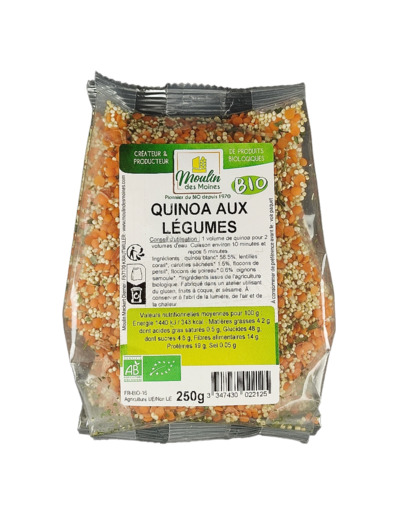 Quinoa aux Légumes 250g Bio