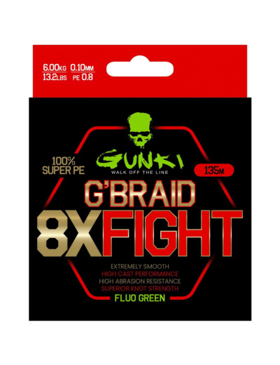 tresse g braid fight  x8 gunki