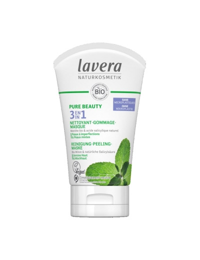 PURE BEAUTY 3en1 Nettoyant Gommage Masque 125ml