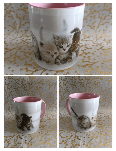 Mug chatons - Rose