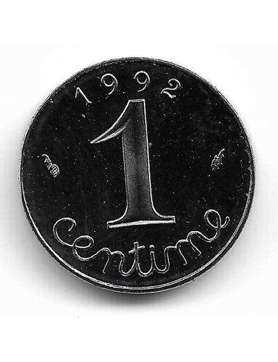 FRANCE 1 CENTIME EPI 1992 BE belle epreuve