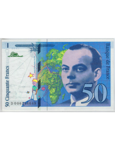 FRANCE 50 FRANCS ST EXUPERY 1993 D006296649 NEUF