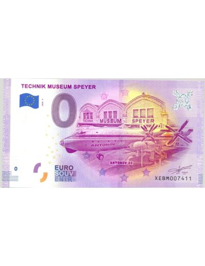 ALLEMAGNE 2020-3 TECHNIK MUSEUM SPEYER BILLET SOUVENIR 0 EURO TOURISTIQUE NEUF