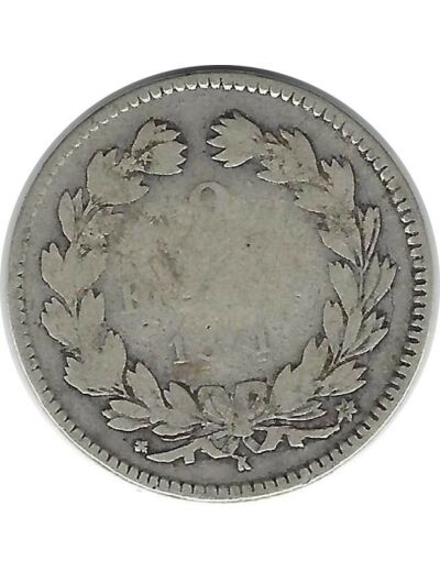 FRANCE 2 FRANCS CERES SANS LEGENDE 1871 K (Bordeaux) B