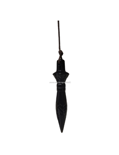 Pendule Egyptien Thot ( Thoth ) - Obsidienne