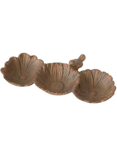 Mangeoire coquilles en fonte 29x17x8cm