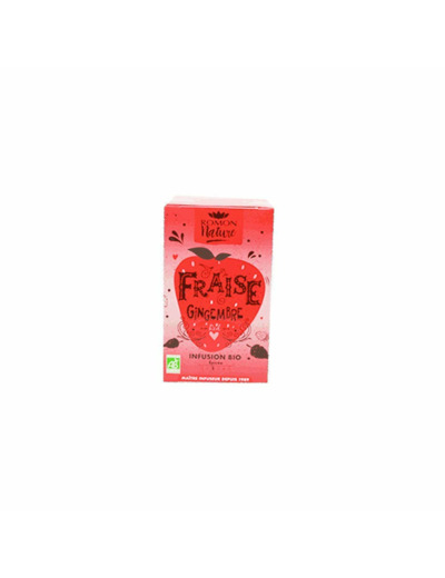 TISANE FRAISE GINGEMBRE 16X1,8G Romon Nature