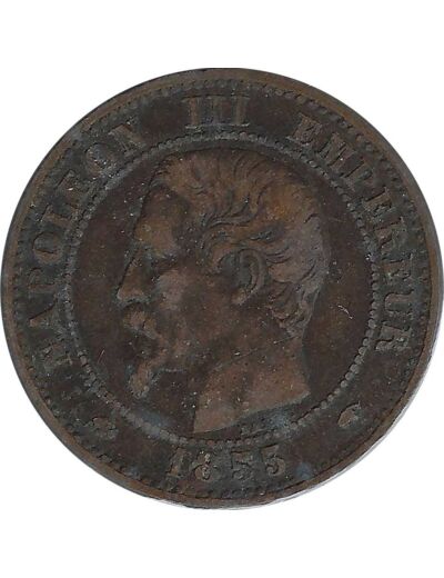 FRANCE 2 CENTIMES NAPOLEON III 1855 A (Paris) ANCRE TB