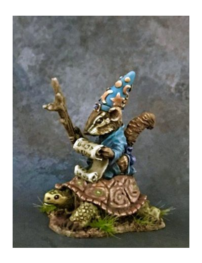 Fantasy : Chipmunk Mage on Turtle Mount