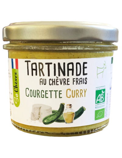 Tartinade au Chèvre Frais Courgette Curry