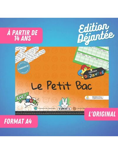 Jeu du Petit Bac - Edition Déjantée