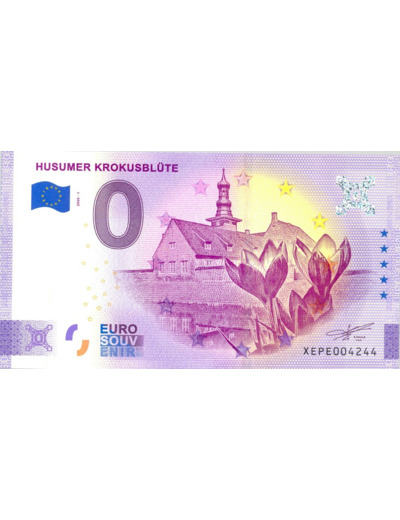 ALLEMAGNE 2020-1 HUSUMER KROKUSBLUTE VERSION ANNIVERSAIRE BILLET SOUVENIR 0 EURO