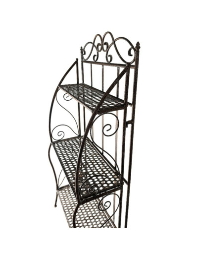 Etagère à plantes fer patiné 55x29x122cm