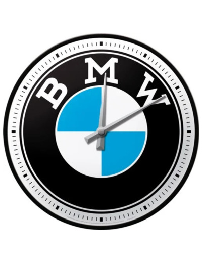 Horloge Rétro BMW – Logo Officiel