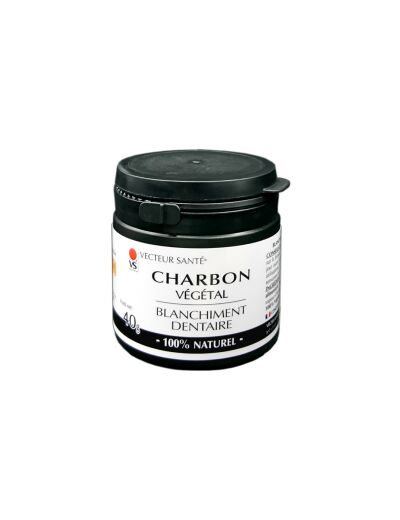 Charbon blanchiment dentaire-40g-Vecteur santé