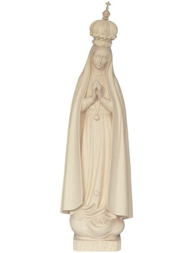 ND de Fatima en bois 16cm- NATUREL