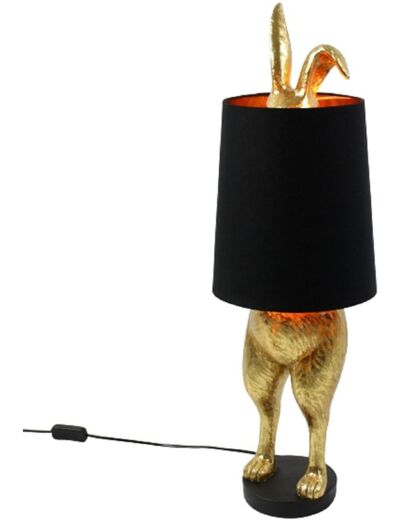 Lampe sur pied en forme de lapin « Bunny »  - 74 cm - Noir