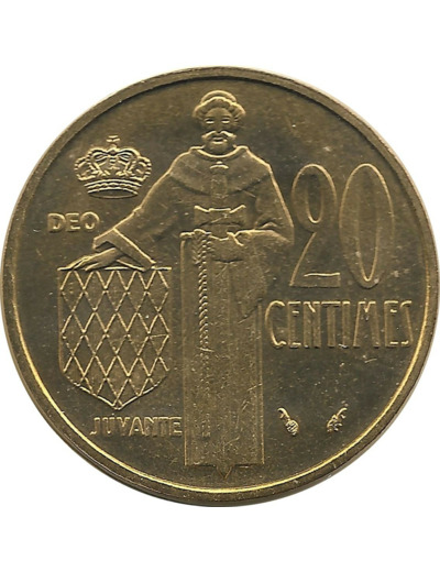 MONACO 20 CENTIMES 1982 FDC
