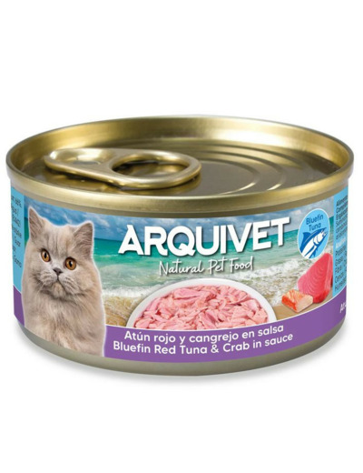ARQUIVET, Filets de thon rouge & crabe en sauce - 80g