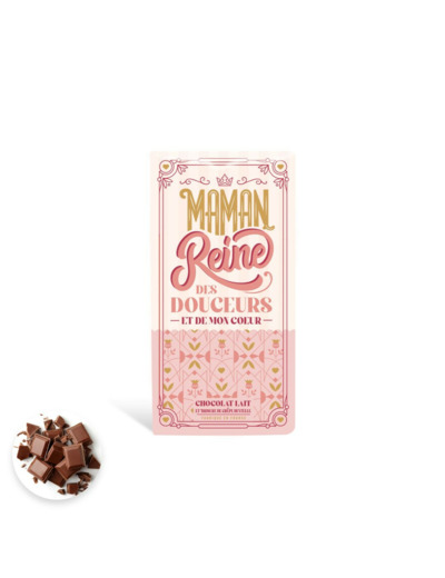 Tablette Maman Chocolat Lait Crêpe Dentelle