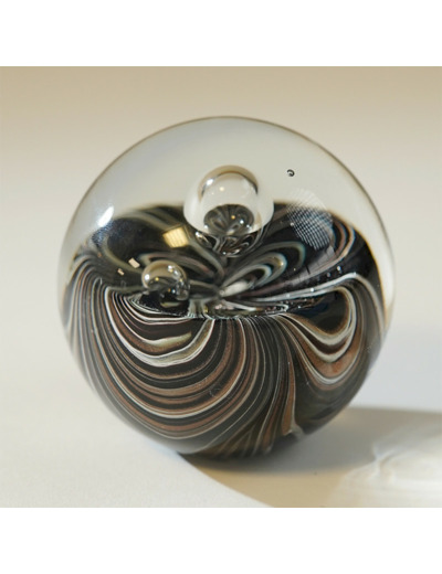 Boule Artemis sulfure noire 8x8x8cm