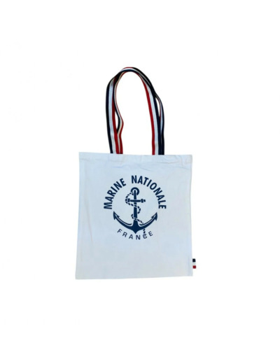 Sac cabas Marine Nationale en coton - Motif marin