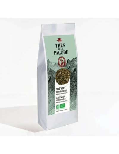 Thé vert Cru naturel Bio-100g-Thés de la Pagode