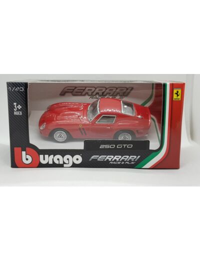 FERRARI 250 GTO BURAGO 1/43 BOITE D'ORIGINE NEUF