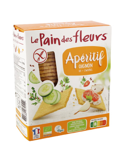 Tartines craquantes apéritif Bio à l'oignon-150g-Le Pain des Fleurs