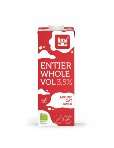 Lait d'Avoine Bio-entier drink-1L-Lima