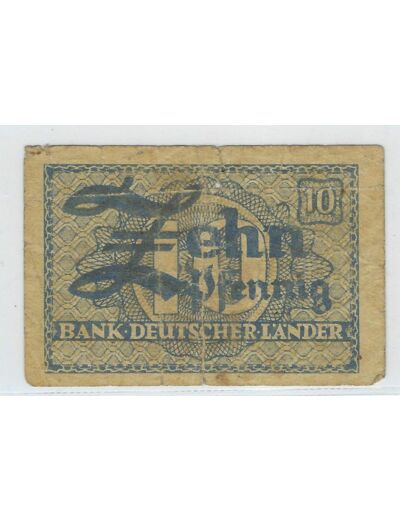 ALLEMAGNE LANDËR 10 PFENNIG ND (1948 ) TB