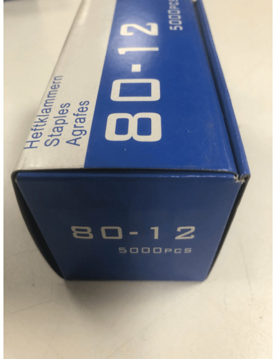 Agrafes 80 12mm 5000pièces GKL80012