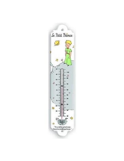 Thermomètre métal - Le Petit Prince - 6 x 30 cm.