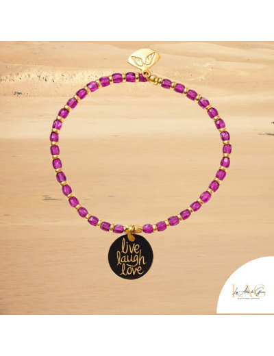 BRACELET MANTRA LIVE LAUGH LOVE