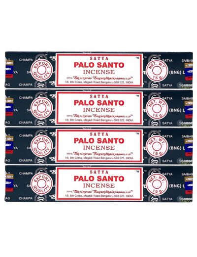 Encens Satya Palo Santo - 4 boites de 15 gr