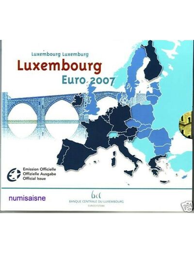 Luxembourg 2007 SERIE 8 MONNAIES B.U