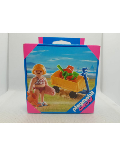 ENFANT AVEC JOUETS DE PLAGE PLAYMOBIL SPECIAL 4755 BOITE NEUVE