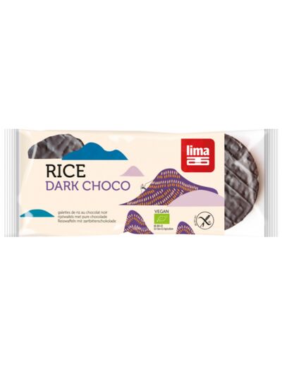 Galettes de Riz Bio chocolat noir-100g-Lima