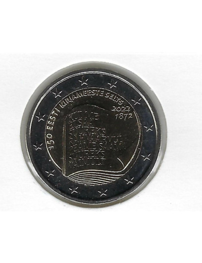 ESTONIE 2022 2 EURO COMMEMORATIVE LITTERATURE SUP