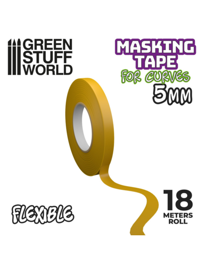 Ruban de masquage flexible - Taille 5mm