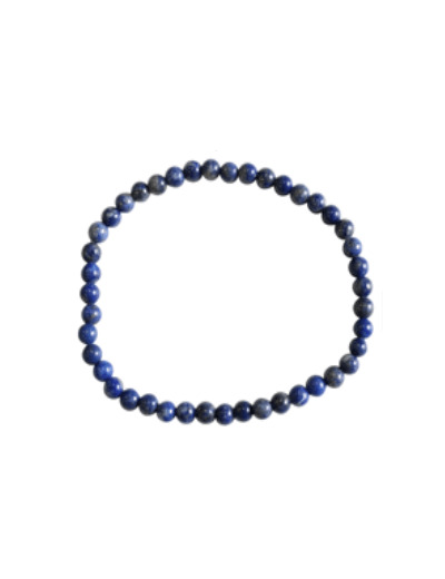 Bracelet en lapis lazuli 4 mm