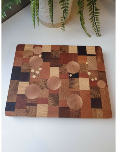 Petite planche à découper façon "billot de boucher"